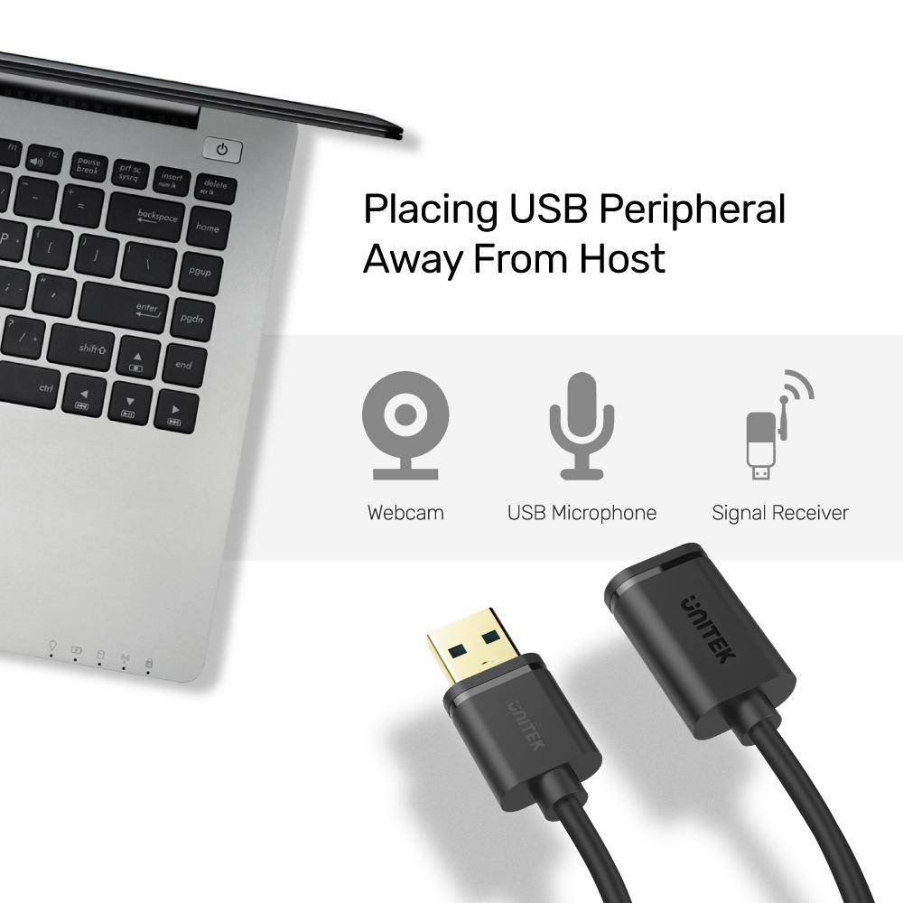 Unitek USB3 0 Male To USB3 0 Female Extension Cable 1M Y C457BBK 