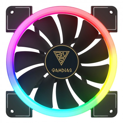 Gamdias AEOLUS M1 1403R 140mm RGB Case and Radiator 3-Fan Pack With Remote Supports ARGB Header (AEOLUS M1-1403R)