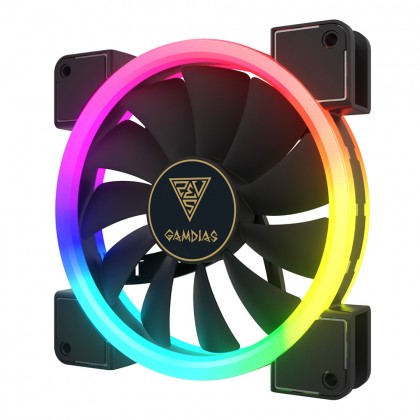Gamdias AEOLUS M1 1403R 140mm RGB Case and Radiator 3-Fan Pack With Remote Supports ARGB Header (AEOLUS M1-1403R)