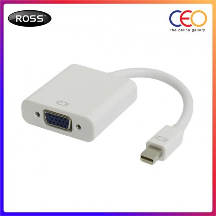 Ross Mini Displayport (M) to VGA (F) Adapter Cable (MDPVGA-RO)