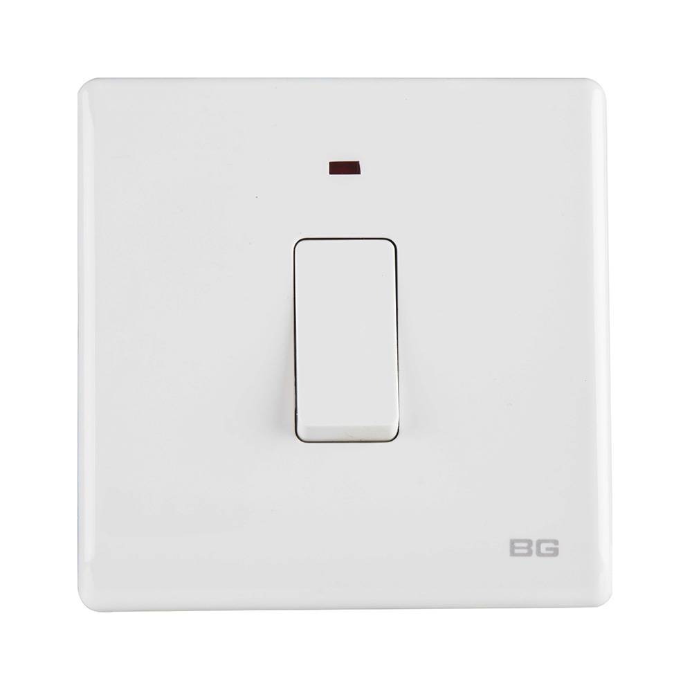 British General Neo Slimline 20A Standard Rocker Switch 1 Gang Double