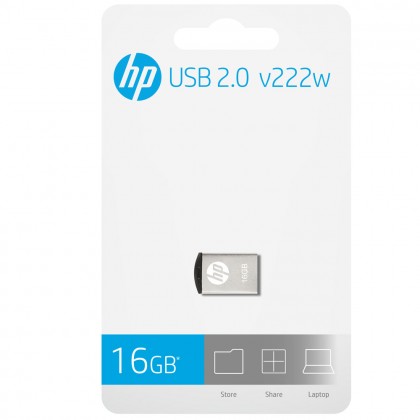 HP V222W USB Flash Drives (16GB/32GB/64GB) Gloss Metal Finished USB 2.0 Pendrive