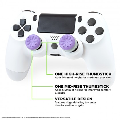 KontrolFreek FPS Freek Galaxy  Laser Etched Pattern Concave High-rise Thumbgrip For PS4 / PS5 Controller
