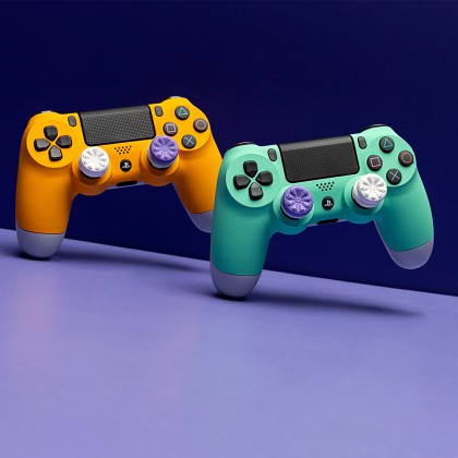 KontrolFreek FPS Freek Galaxy  Laser Etched Pattern Concave High-rise Thumbgrip For PS4 / PS5 Controller