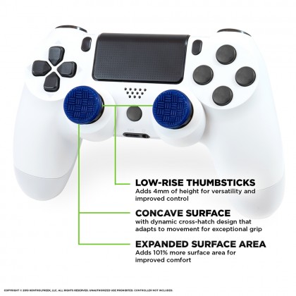 KontrolFreek Omni Cross-hatch Pattern Concave Low-rise Performance Thumbgrip For PS4 / PS5 Controller