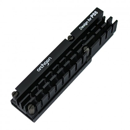 Archgon M.2 NVMe/SATA or M.2 2280 / 22110 Solid Stated Drive SSD Heatsink Design for PS5 with Thermal Pad