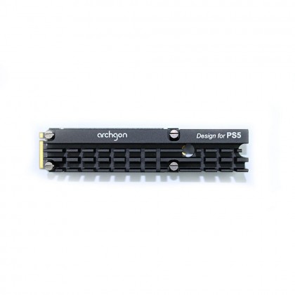 Archgon M.2 NVMe/SATA or M.2 2280 / 22110 Solid Stated Drive SSD Heatsink Design for PS5 with Thermal Pad