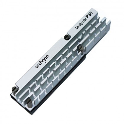 Archgon M.2 NVMe/SATA or M.2 2280 / 22110 Solid Stated Drive SSD Heatsink Design for PS5 with Thermal Pad