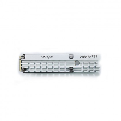 Archgon M.2 NVMe/SATA or M.2 2280 / 22110 Solid Stated Drive SSD Heatsink Design for PS5 with Thermal Pad
