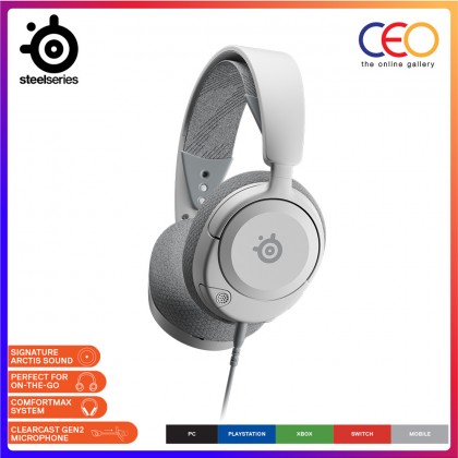 SteelSeries Arctis Nova 1 1P 1X Wired Gaming Headset Ultra Lightweight 3.5mm Jack ClearCast Gen 2 Mic Headphone