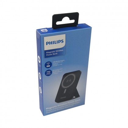 Philips 15W Magnetic Wireless Power Bank 5000mAh Wireless Charger Charging Powerbank USB Type C for iP 15/14 DLP9819N
