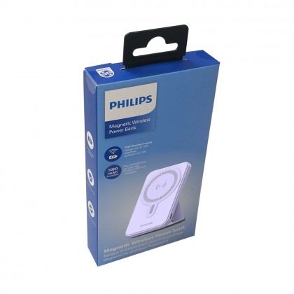 Philips 15W Magnetic Wireless Power Bank 5000mAh Wireless Charger Charging Powerbank USB Type C for iP 15/14 DLP9819N