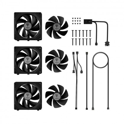 Gamdias AEOLUS P2 120mm PC Case and Radiator Fan ARGB PWM Swappable Fans AEOLUS P2-1201 / 1203 / 1203U