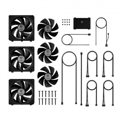 Gamdias AEOLUS P2 120mm PC Case and Radiator Fan ARGB PWM Swappable Fans AEOLUS P2-1201 / 1203 / 1203U