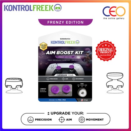 KontrolFreek Performance Thumbstick Frenzy Edition Mid-rise & High-rise Concave ThumbGrip For PS4/PS5 Controller Purple