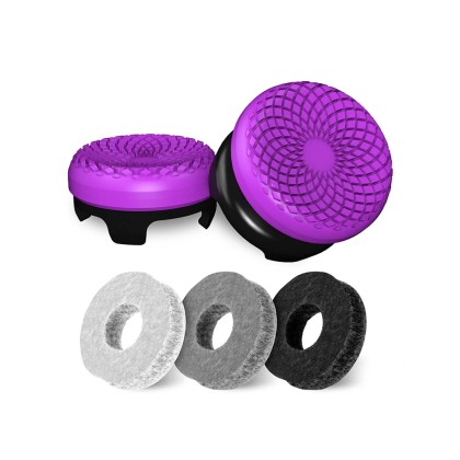KontrolFreek Performance Thumbstick Frenzy Edition Mid-rise & High-rise Concave ThumbGrip For PS4/PS5 Controller Purple