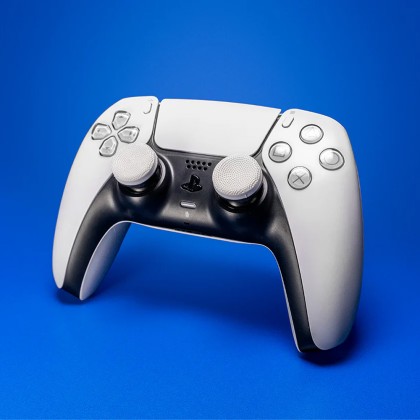 KontrolFreek Performance Thumbstick Clutch Edition Lowd-rise Concave ThumbGrip For PS4/PS5 Controller White