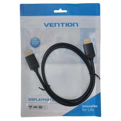 Vention DisplayPort 1.2 Cable Male to Male Support 4K@60Hz 21.6Gbps (1M - 3M) HAC